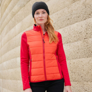 Veste femme softshell en rPET doublure matelassée amovible Daiber®