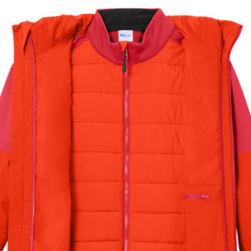 Veste femme softshell en rPET doublure matelassée amovible Daiber®