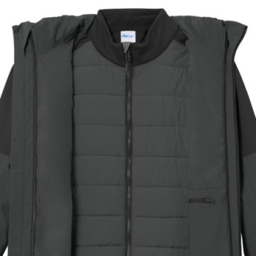 Veste femme softshell en rPET doublure matelassée amovible Daiber®