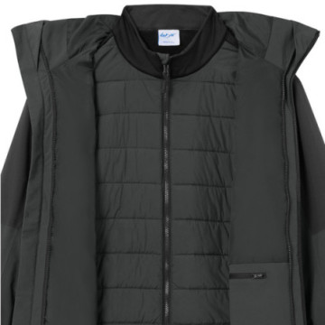 Veste homme softshell en rPET doublure matelassée amovible Daiber®
