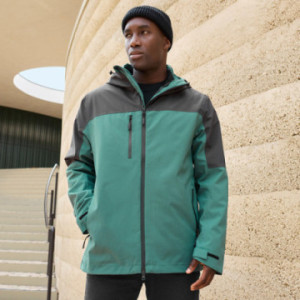 Veste homme softshell en rPET doublure matelassée amovible Daiber®