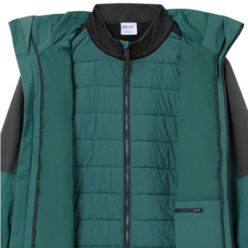 Veste homme softshell en rPET doublure matelassée amovible Daiber®