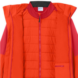 Veste homme softshell en rPET doublure matelassée amovible Daiber®