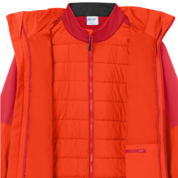 Veste homme softshell en rPET doublure matelassée amovible Daiber®