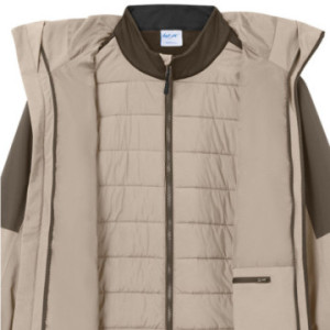 Veste homme softshell en rPET doublure matelassée amovible Daiber®