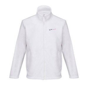 Veste micropolaire zippée mixte recyclée Sol's® Nitro blanc