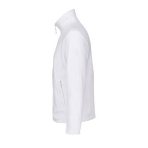 Veste micropolaire zippée mixte recyclée Sol's® Nitro blanc