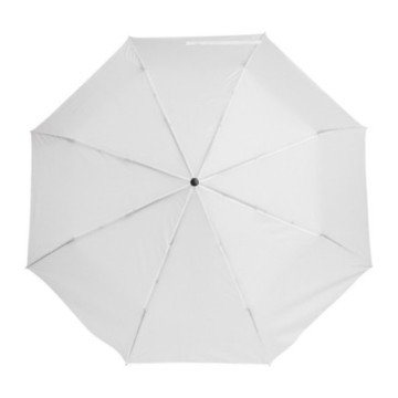 Parapluie pliable tempête ouverture & fermeture automatiques blanc