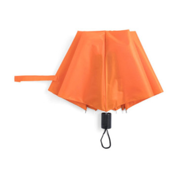 Parapluie pliable ouverture & fermeture manuelles orange