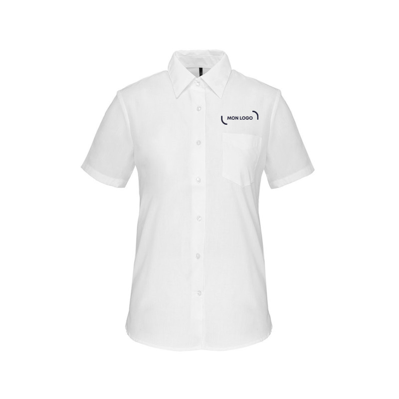 Chemise manches courtes femme Kariban® blanche