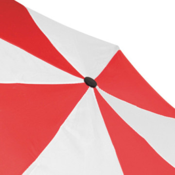 Parapluie pliable ouverture & fermeture manuelles rouge/blanc