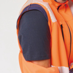 Veste softshell de sécurité haute visibilité mixte WK®