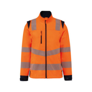 Veste softshell de sécurité haute visibilité mixte WK®