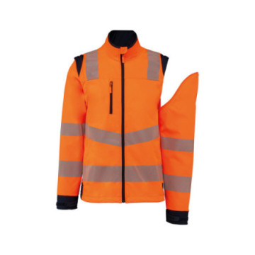 Veste softshell de sécurité haute visibilité mixte WK®