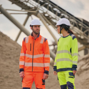 Veste softshell de sécurité haute visibilité mixte WK®
