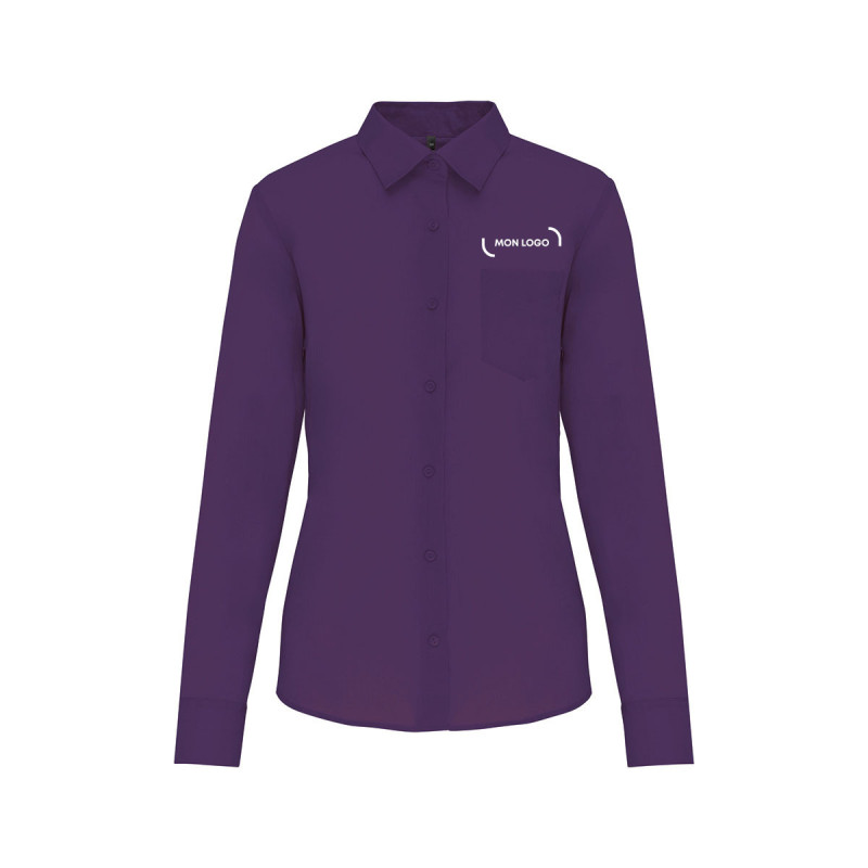 Chemise manches longues femme Kariban® couleur