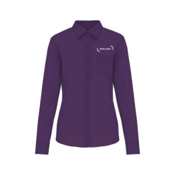 Chemise manches longues femme Kariban® couleur