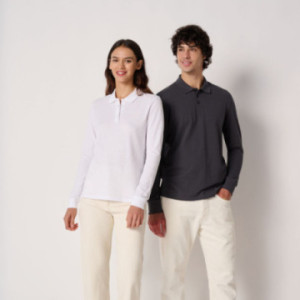 Polo manches longues femme iDeal Basic® couleur