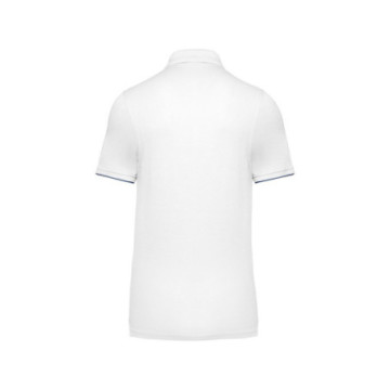 Polo contrasté homme WK® blanc