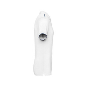 Polo contrasté homme WK® blanc