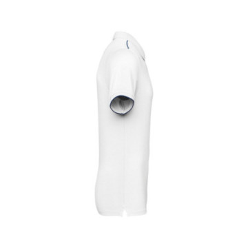 Polo contrasté homme WK® blanc