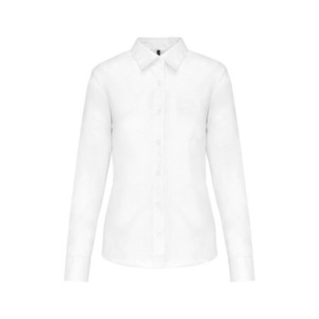 Chemise manches longues femme Kariban® blanche
