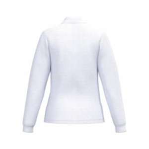 Polo manches longues femme iDeal Basic® blanc