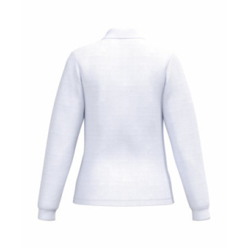 Polo manches longues femme iDeal Basic® blanc