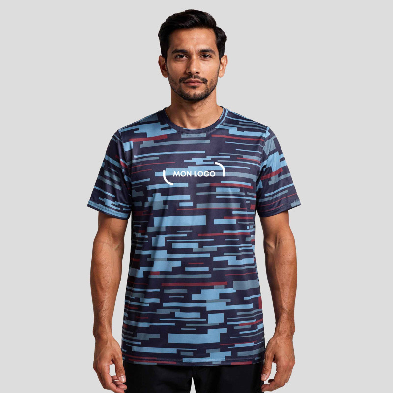 Tee-shirt de sport respirant homme sublimation Mustaghata® Tabor all