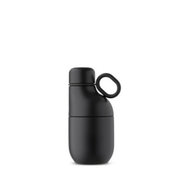 Bouteille isotherme 330 mL avec gobelet en acier inoxydable recyclé