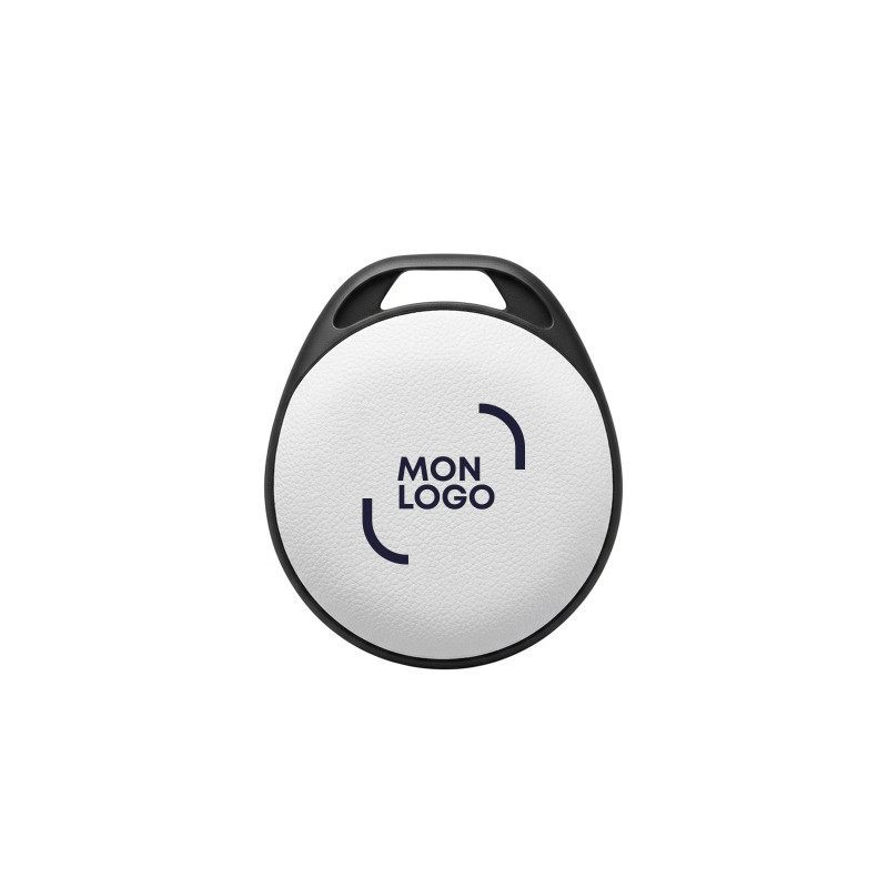 Porte-clés localisateur smartfinder Akashi® en PU recyclé blanc