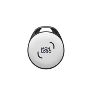 Porte-clés localisateur smartfinder Akashi® en PU recyclé blanc