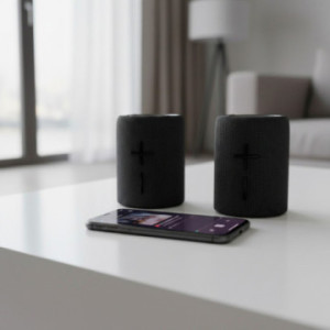 Enceinte magnétique stéréo 2 x 10 W Akashi®