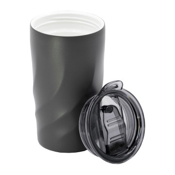 Bouteille et gobelet isothermes en acier inox recyclé Brandcharger®