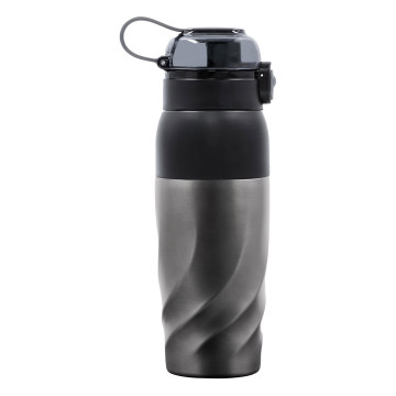 Bouteille et gobelet isothermes en acier inox recyclé Brandcharger®