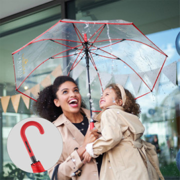 Parapluie canne transparent tempête ouverture automatique Fare®