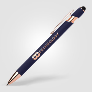 Stylo stylet en aluminium toucher gomme