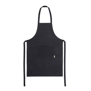 Tablier en matières recyclées avec une poche avant couleurs 150 g/m²