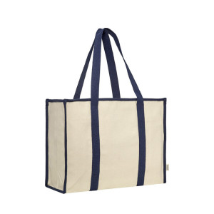 Sac cabas grand format zippé avec soufflets 510 g/m2
