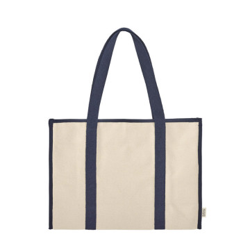 Sac cabas grand format zippé avec soufflets 510 g/m2