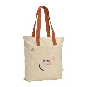 Sac zippé 320 g/m² T-bottom en matières recyclées Ubag®