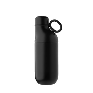 Bouteille isotherme 500 mL  gobelet acier inox recyclé quadri 360°