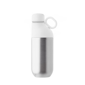 Bouteille isotherme 500 mL  gobelet acier inox recyclé quadri 360°