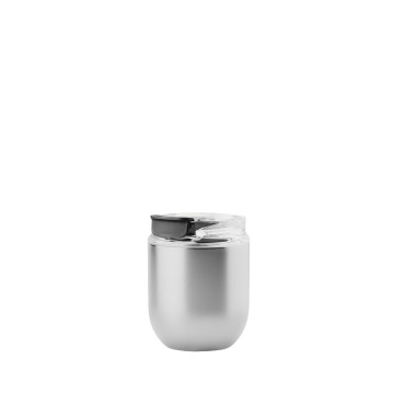 Bouteille isotherme 330 mL  gobelet acier inox recyclé quadri 360°