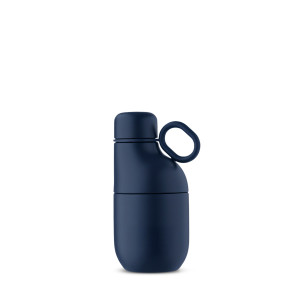 Bouteille isotherme 330 mL  gobelet acier inox recyclé quadri 360°