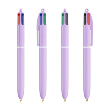 Stylo bille Bic® 4 couleurs Pastel marquage 1 couleur