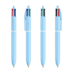 Stylo bille Bic® 4 couleurs Pastel marquage 1 couleur