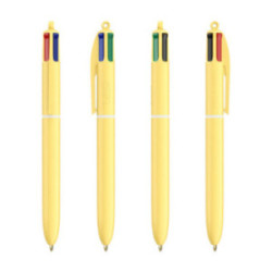 Stylo bille Bic® 4 couleurs Pastel marquage quadri