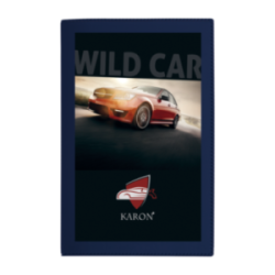Porte-carte grise gomme mate marquage 1 couleur