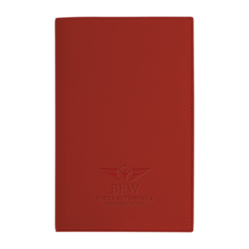 Porte-carte grise gomme mat incrustation